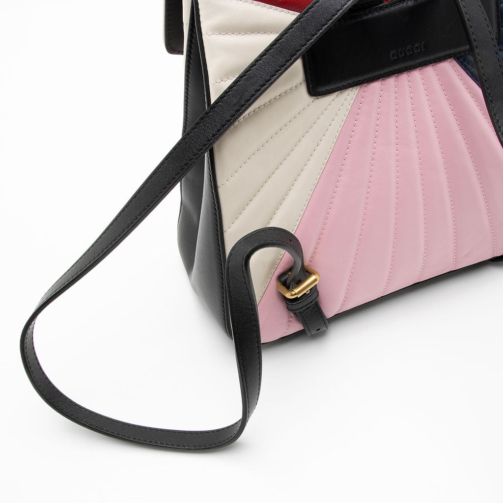Gucci Leather Bamboo Queen Margaret Mini Top Handle Backpack