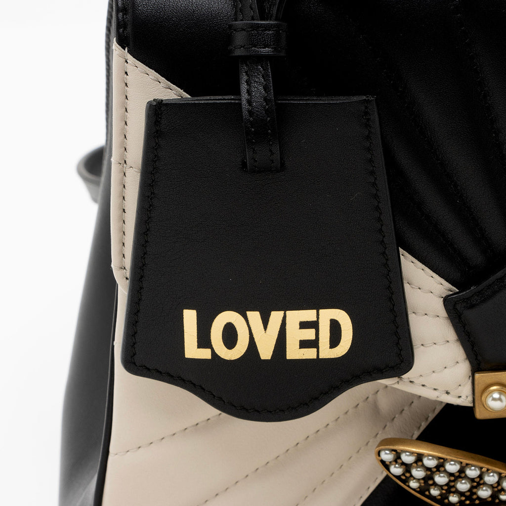 Gucci Leather Bamboo Queen Margaret Top Handle Backpack (SHF-29uUkT)