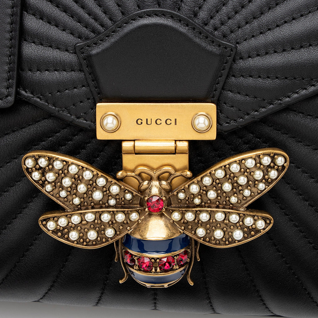 Gucci Leather Bamboo Queen Margaret Top Handle