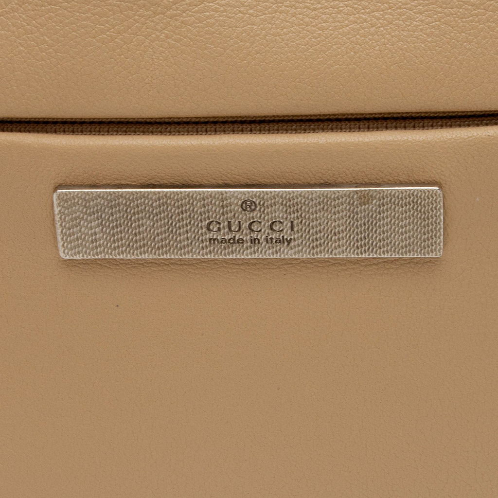 Gucci Leather Bamboo Small Shoulder Bag (SHF-dNmWob)