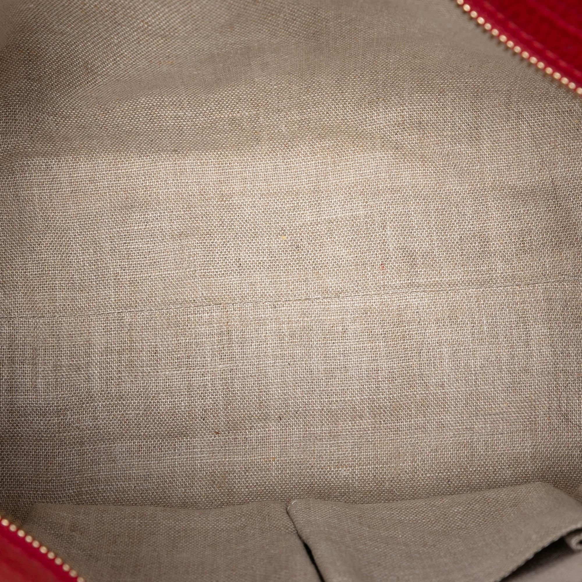 Gucci Leather Bamboo Tassel Satchel