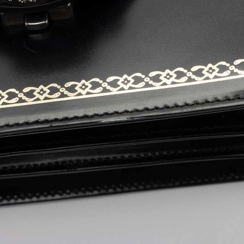Gucci Leather Bamboo Thiara Small Top Handle (SHF-yZDyFo)