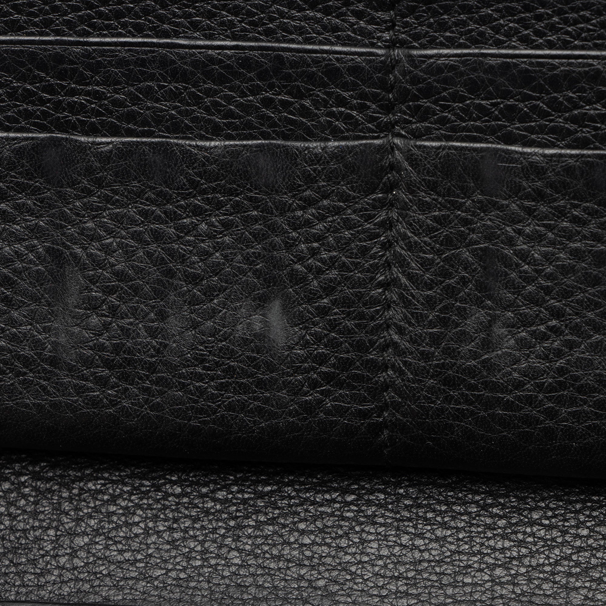 Gucci Leather Bamboo Zip Around Travel Wallet