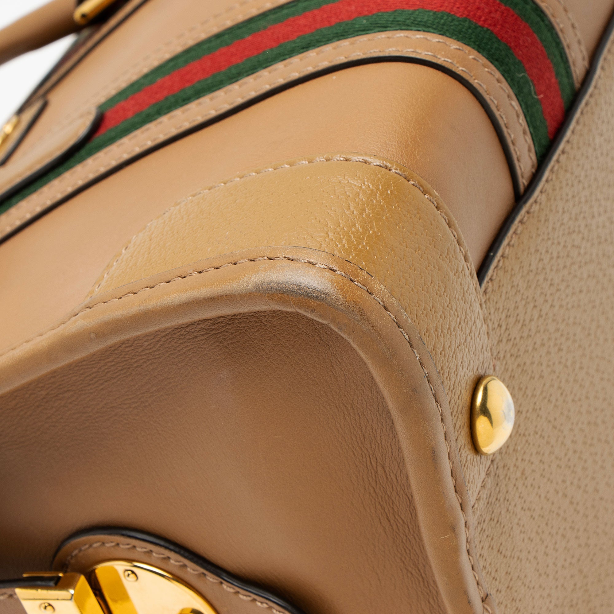 Gucci Leather Ophidia Bauletto Medium Satchel