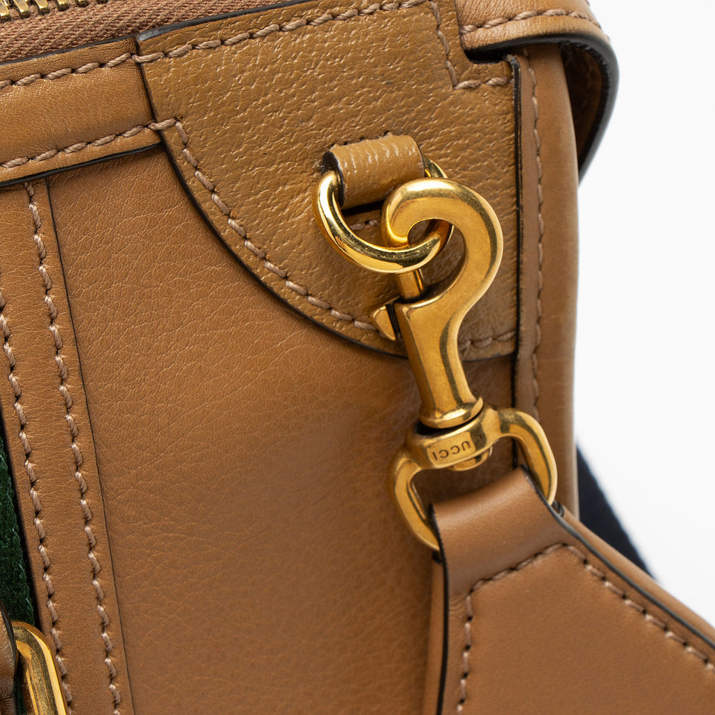 Gucci Leather Ophidia Bauletto Medium Satchel