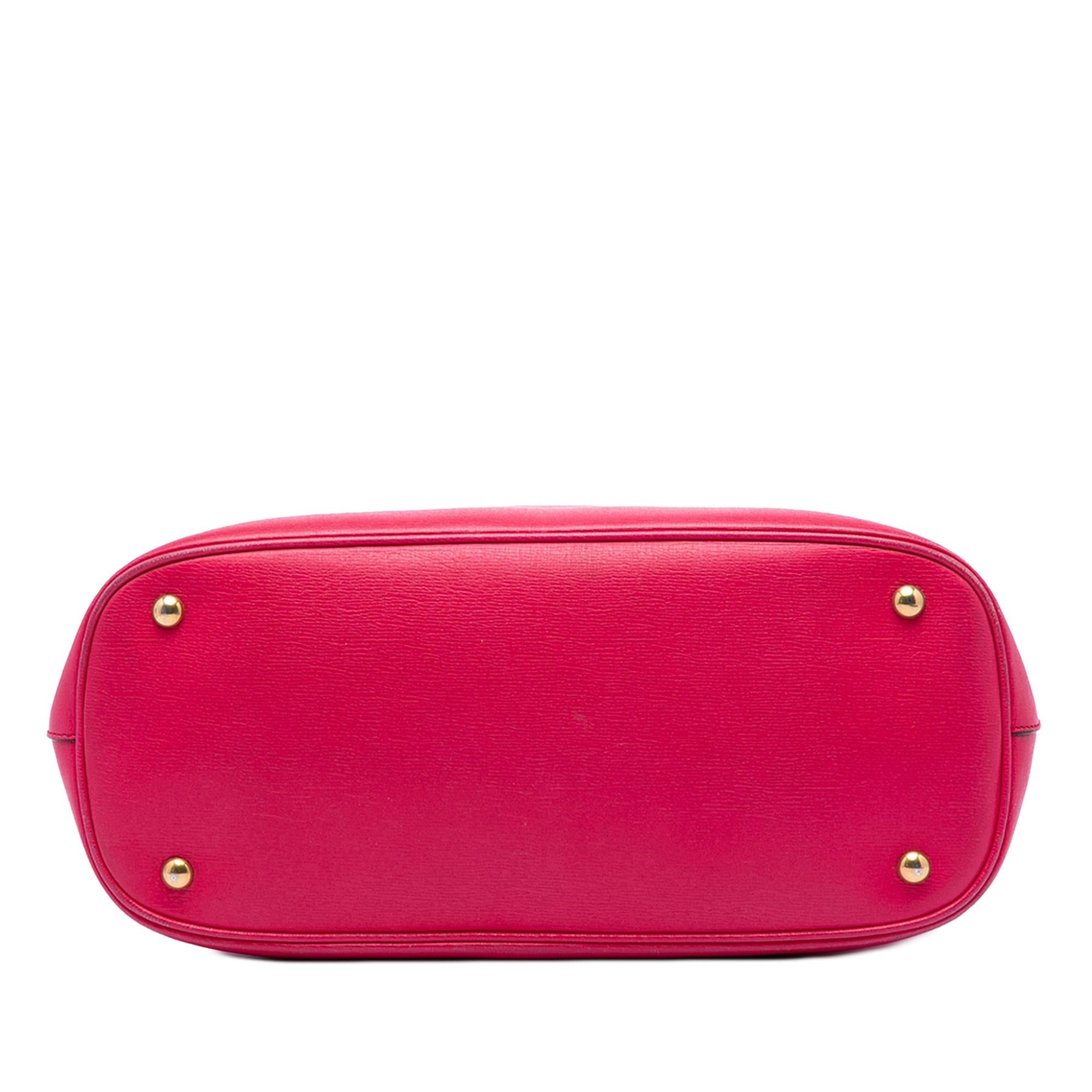 Gucci Leather Bright Bit Satchel