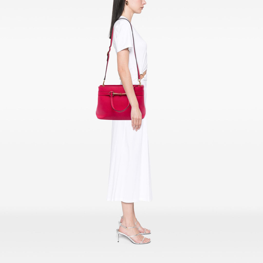 Gucci Leather Bright Bit Satchel