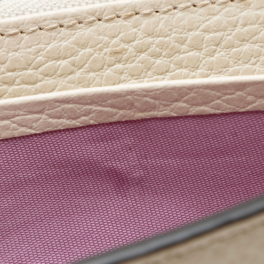 Gucci Leather Crystal Dionysus Chain Wallet