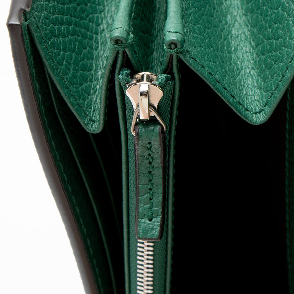 Gucci Leather Crystal Dionysus Chain Wallet