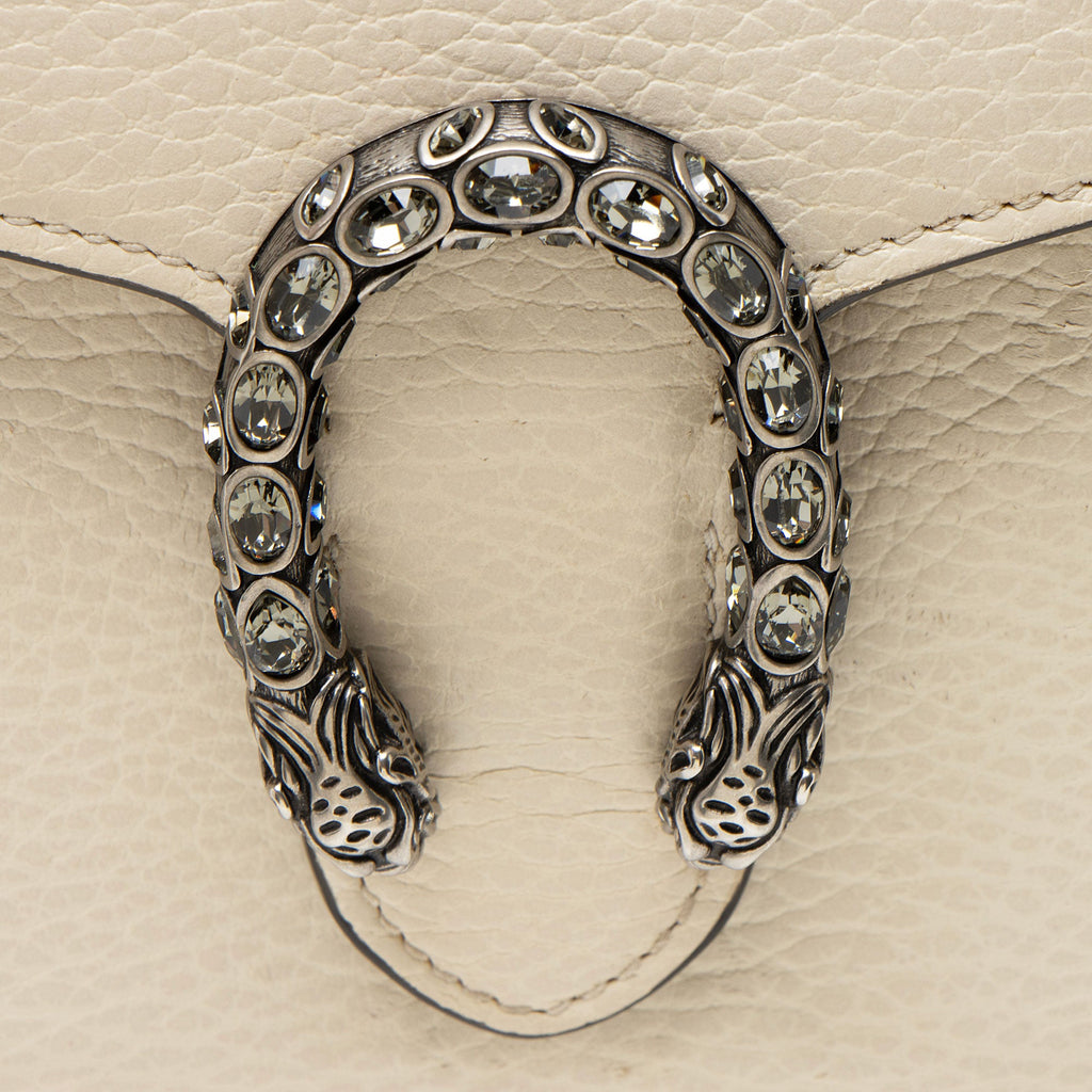 Gucci Leather Crystal Dionysus Chain Wallet