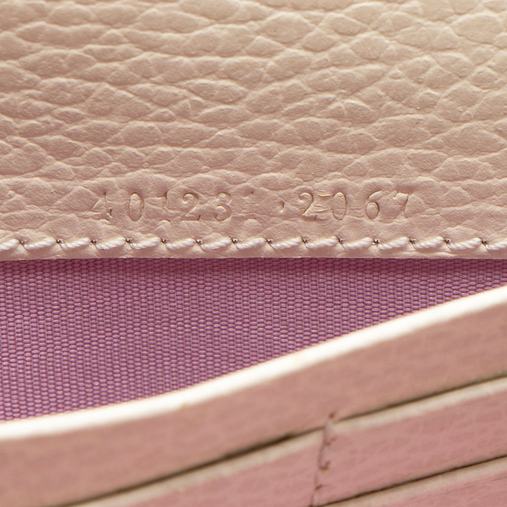 Gucci Leather Crystal Dionysus Chain Wallet