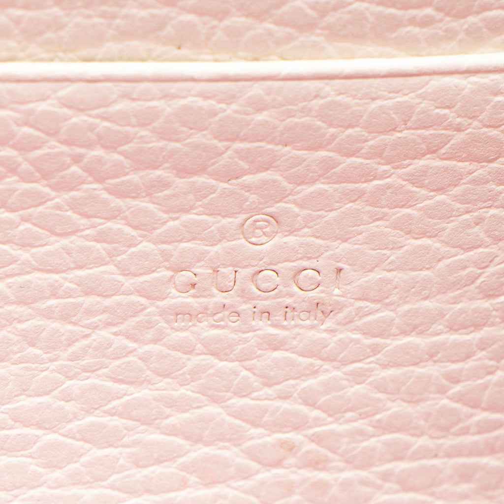 Gucci Leather Crystal Dionysus Chain Wallet