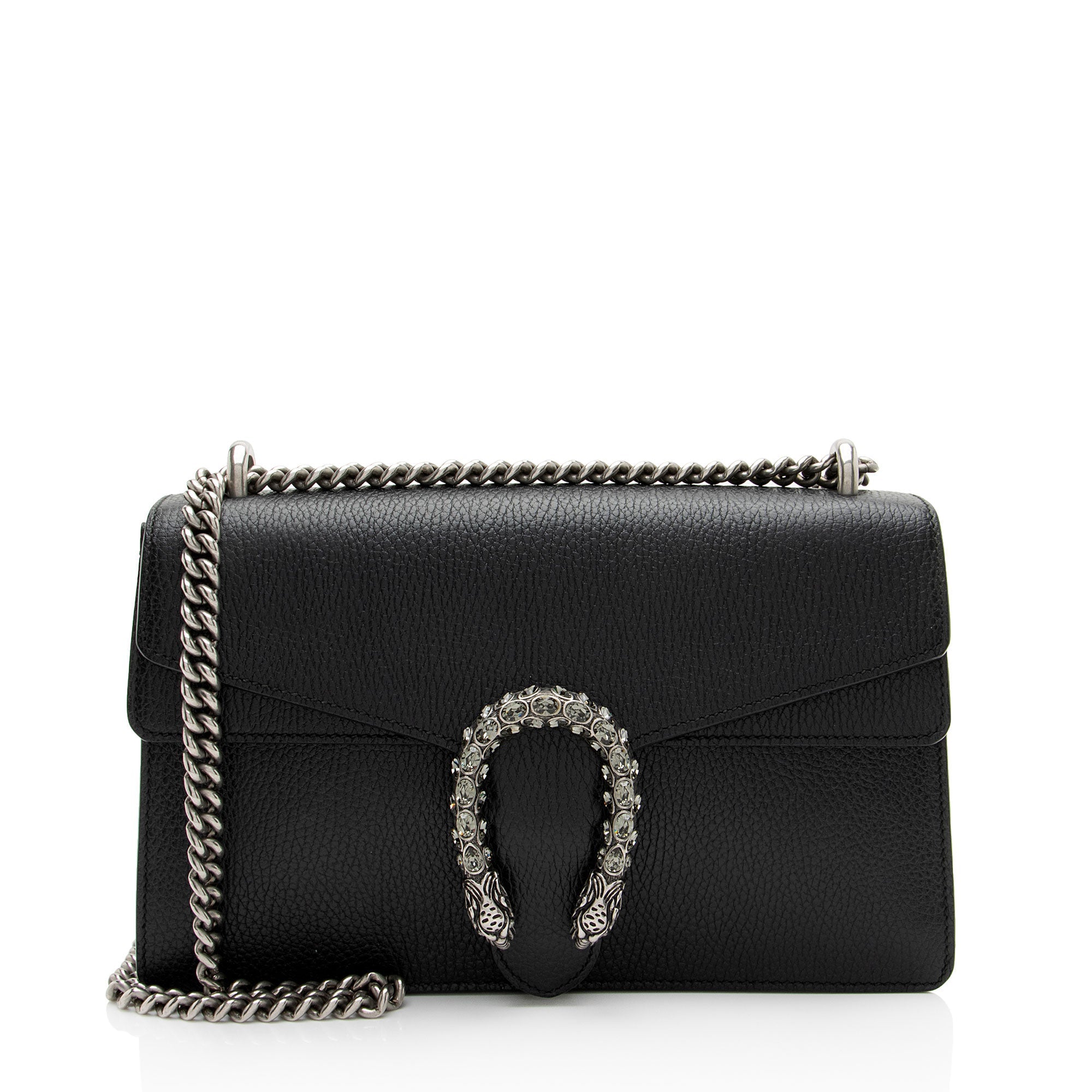 Gucci Leather Crystal Dionysus Medium Shoulder Bag