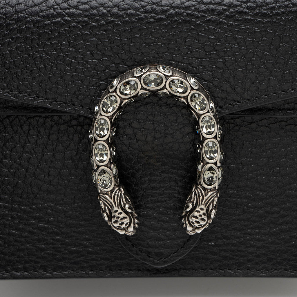 Gucci Leather Crystal Dionysus Mini Shoulder Bag