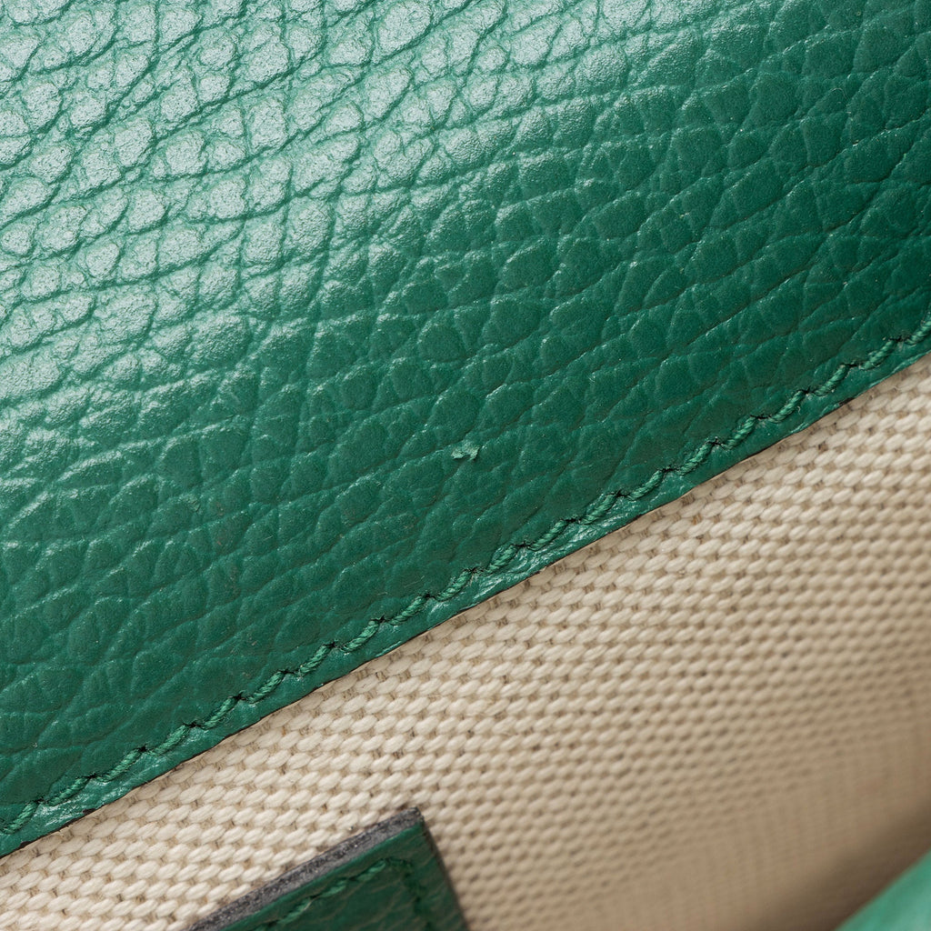 Gucci Leather Crystal Dionysus Mini Top Handle