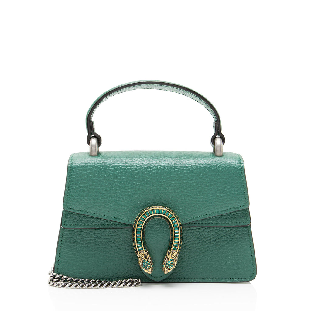 Gucci Leather Crystal Dionysus Mini Top Handle