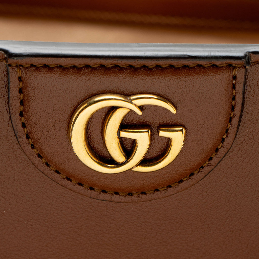Gucci Leather Diana Oval Large Tote