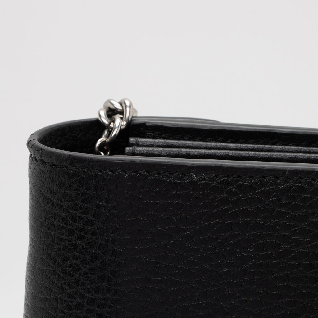 Gucci Leather Crystal Dionysus Chain Wallet (SHF-fJzaNK)