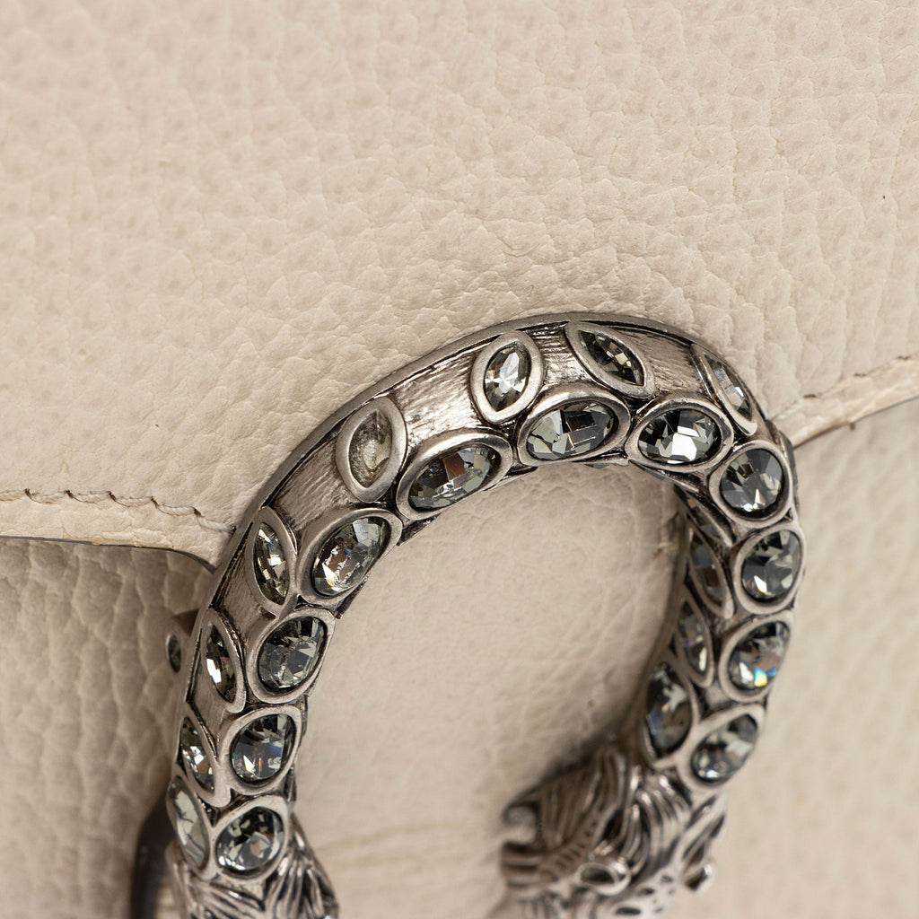 Gucci Leather Crystal Dionysus Chain Wallet (SHF-H1BZ4r)