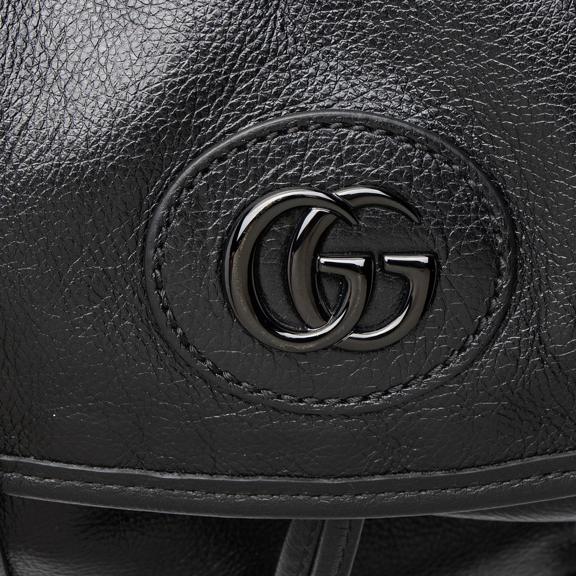 Gucci Leather Double G Backpack