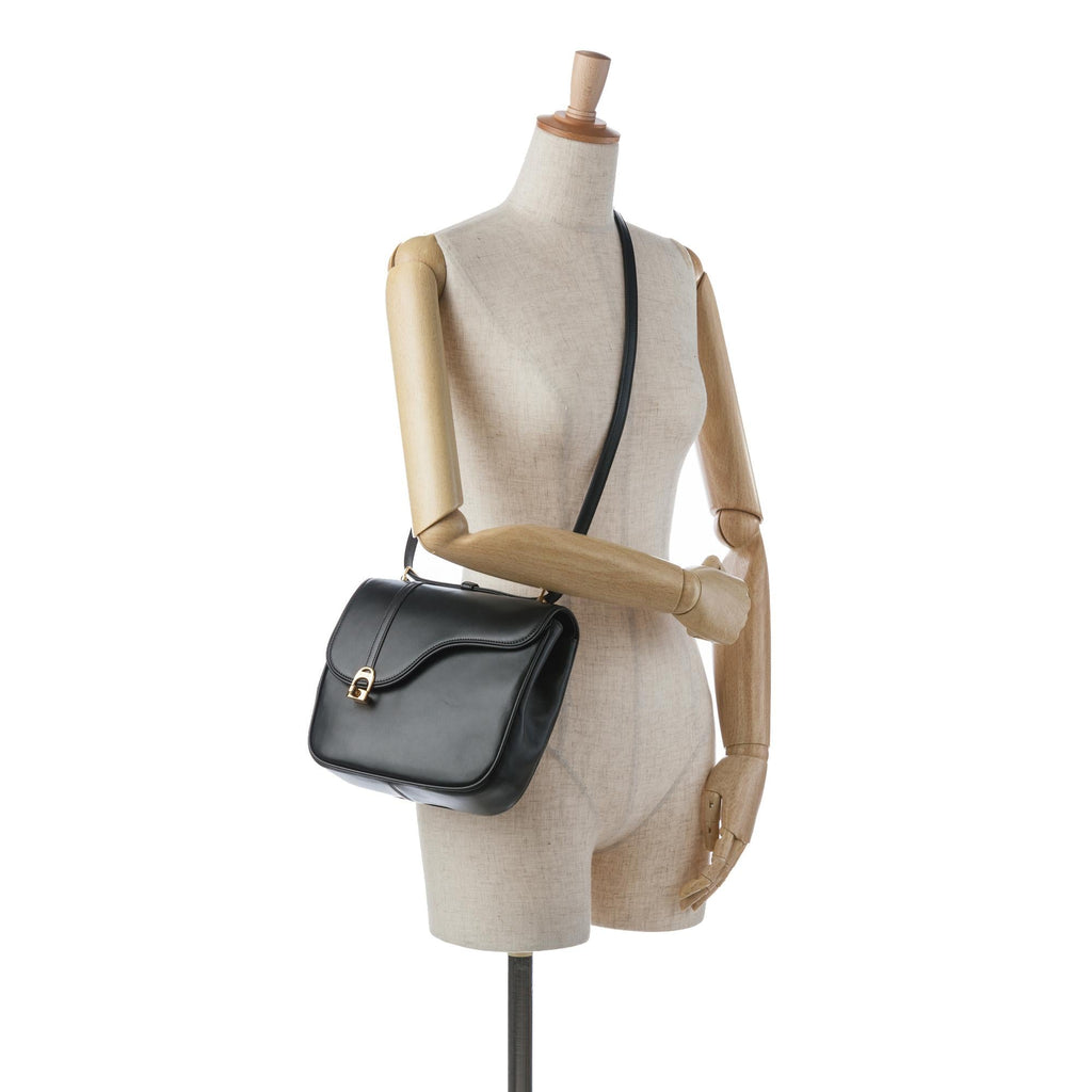 Gucci Leather Equestrian Crossbody (SHG-YHWrQK)