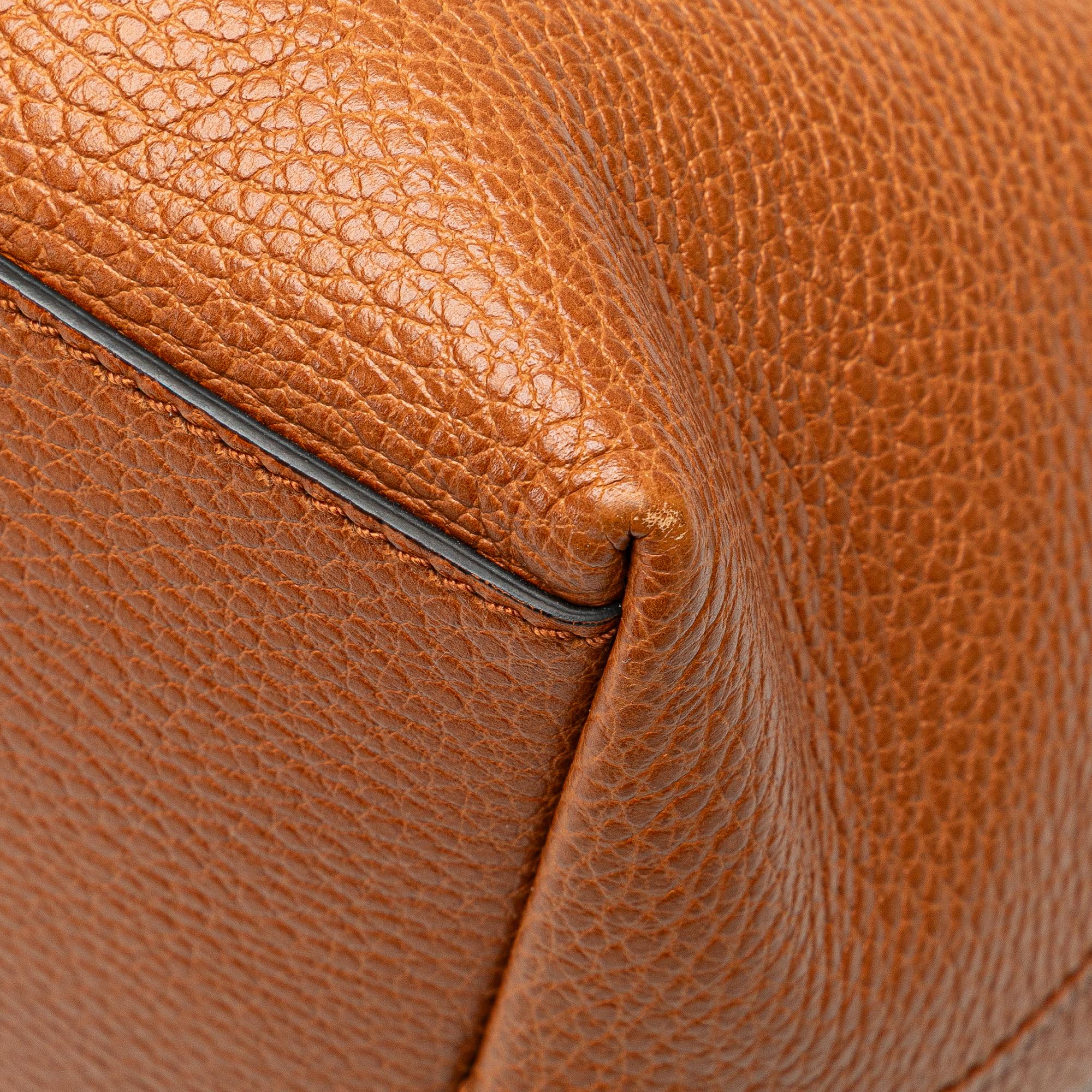 Gucci Leather GG Charm Dome Satchel