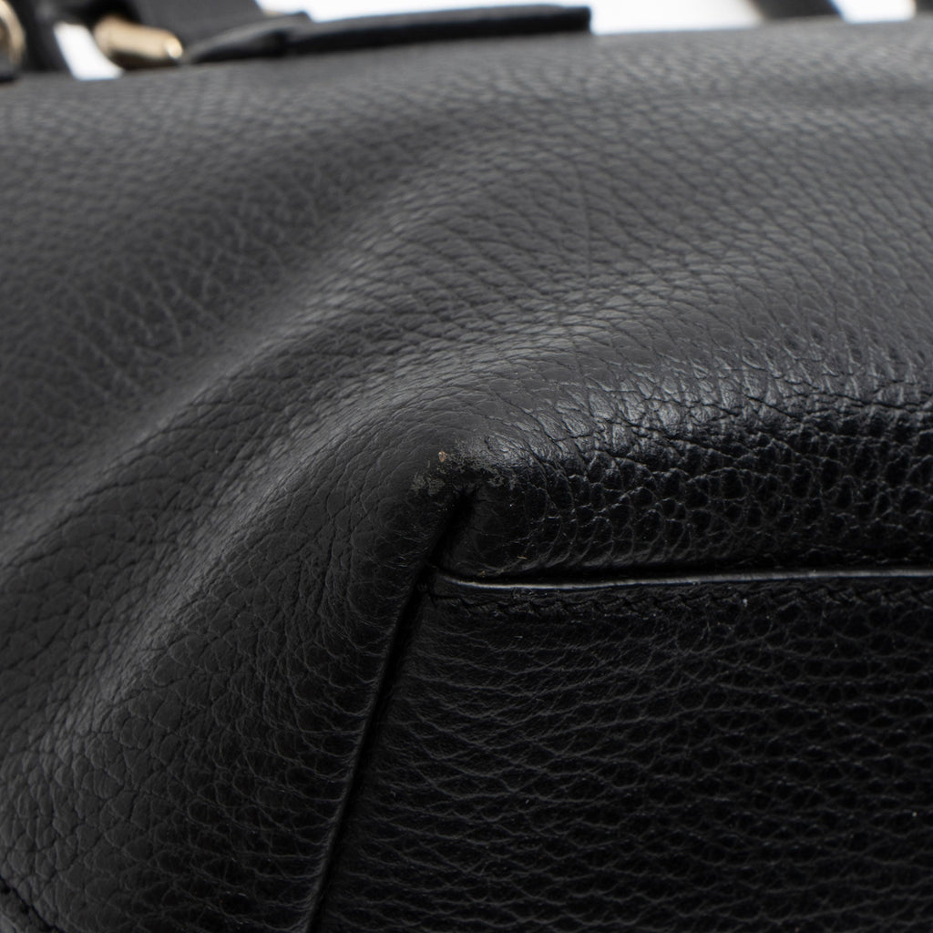 Gucci Leather GG Charm Satchel