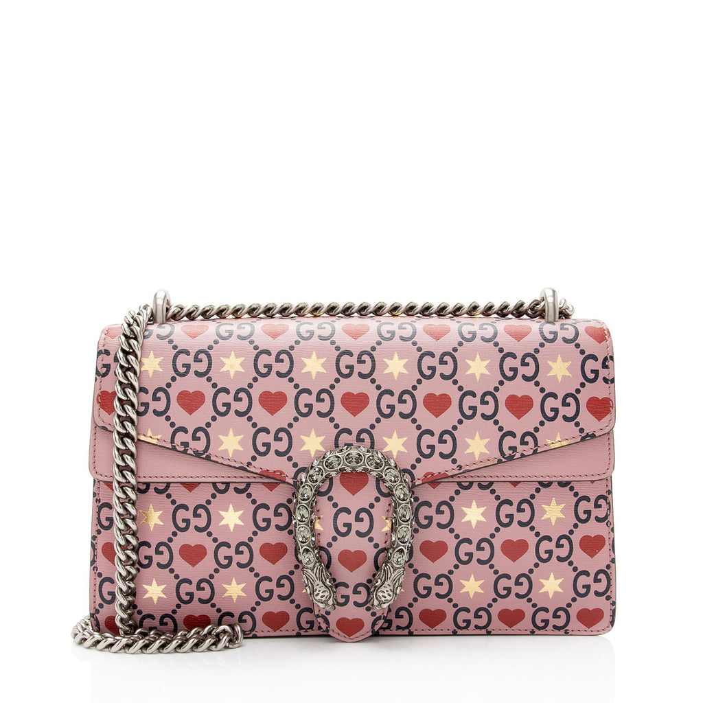 Gucci Leather GG Heart Stars Dionysus Small Shoulder Bag (SHF-3rkuYb)