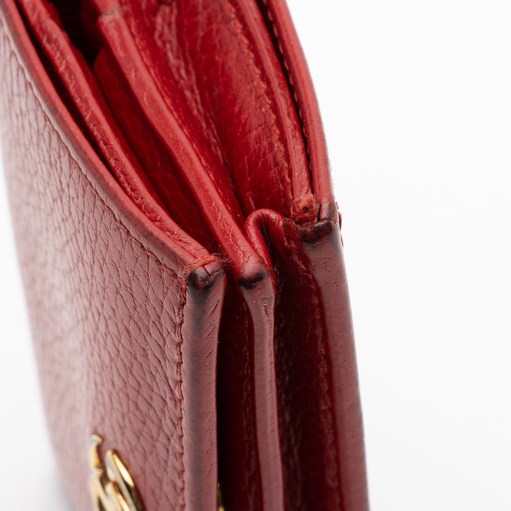 Gucci Leather GG Marmont Card Case