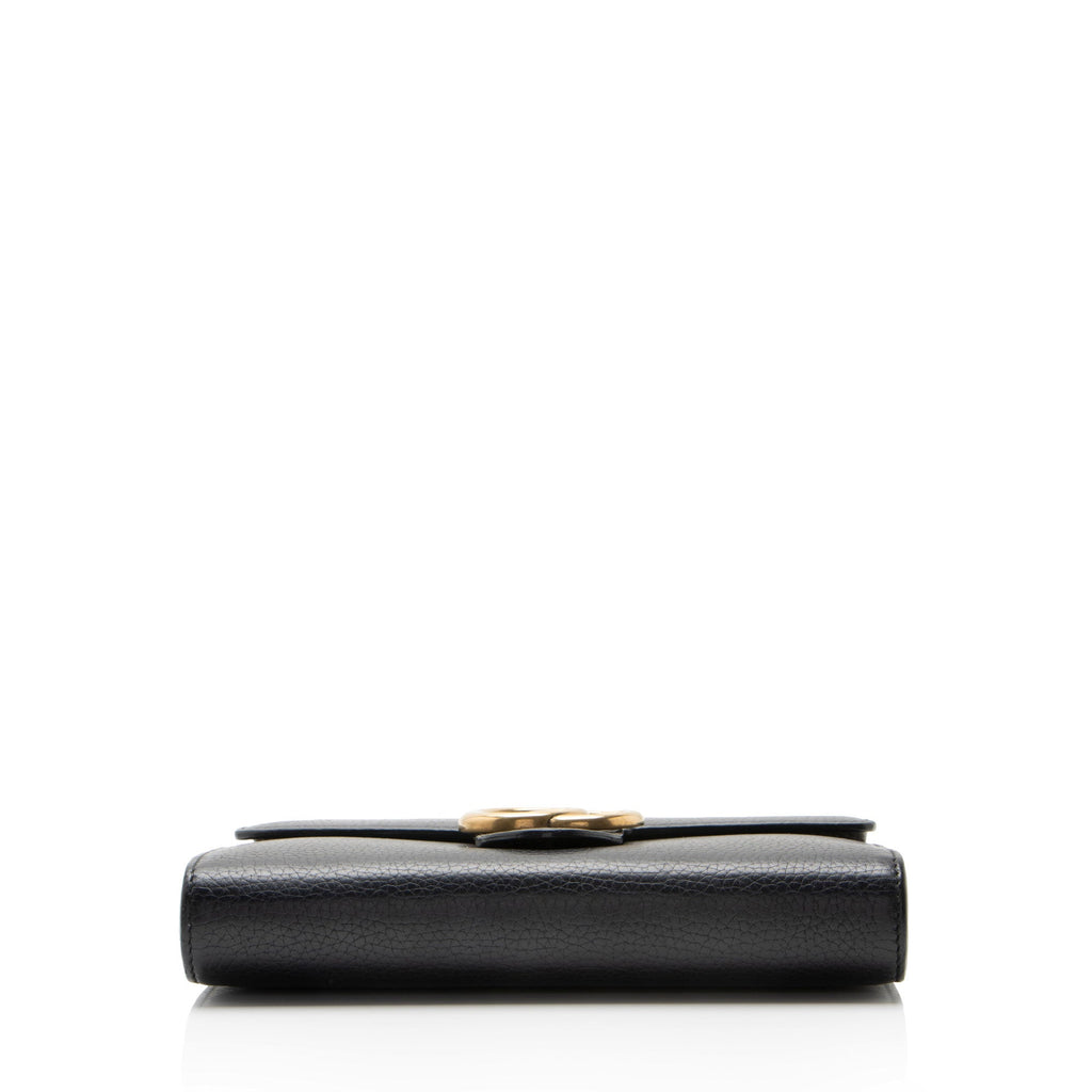 Gucci Leather GG Marmont Chain Wallet