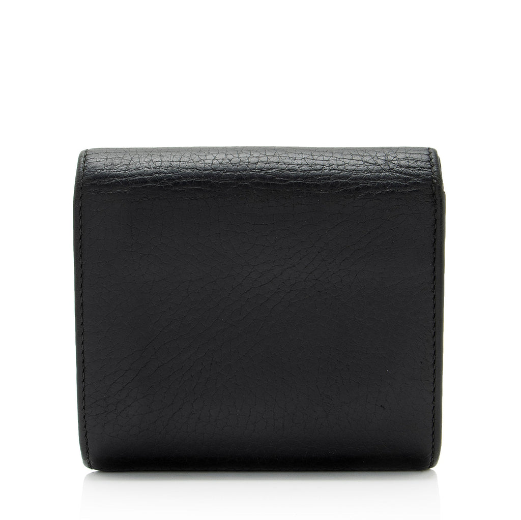 Gucci Leather GG Marmont Compact Wallet