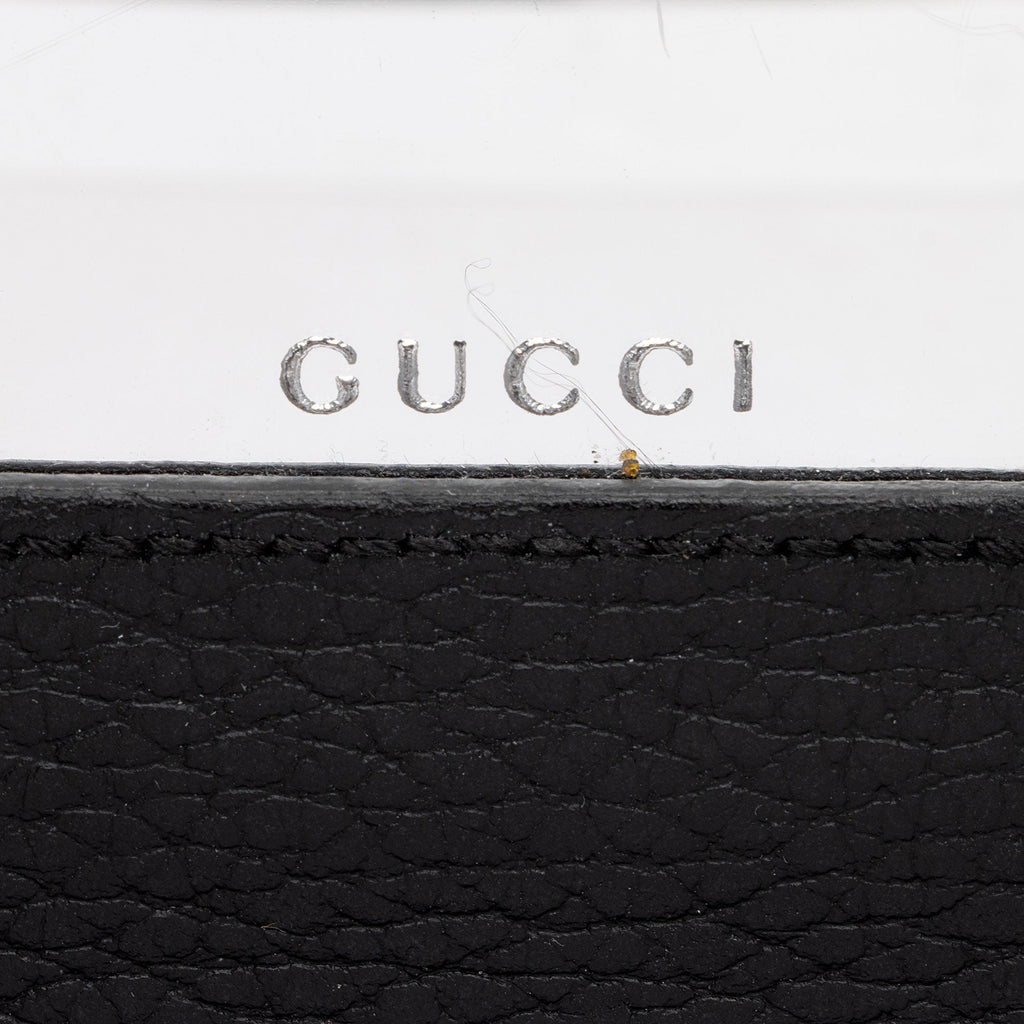 Gucci Leather GG Marmont Mini Chain Bag (SHF-x0poGV)