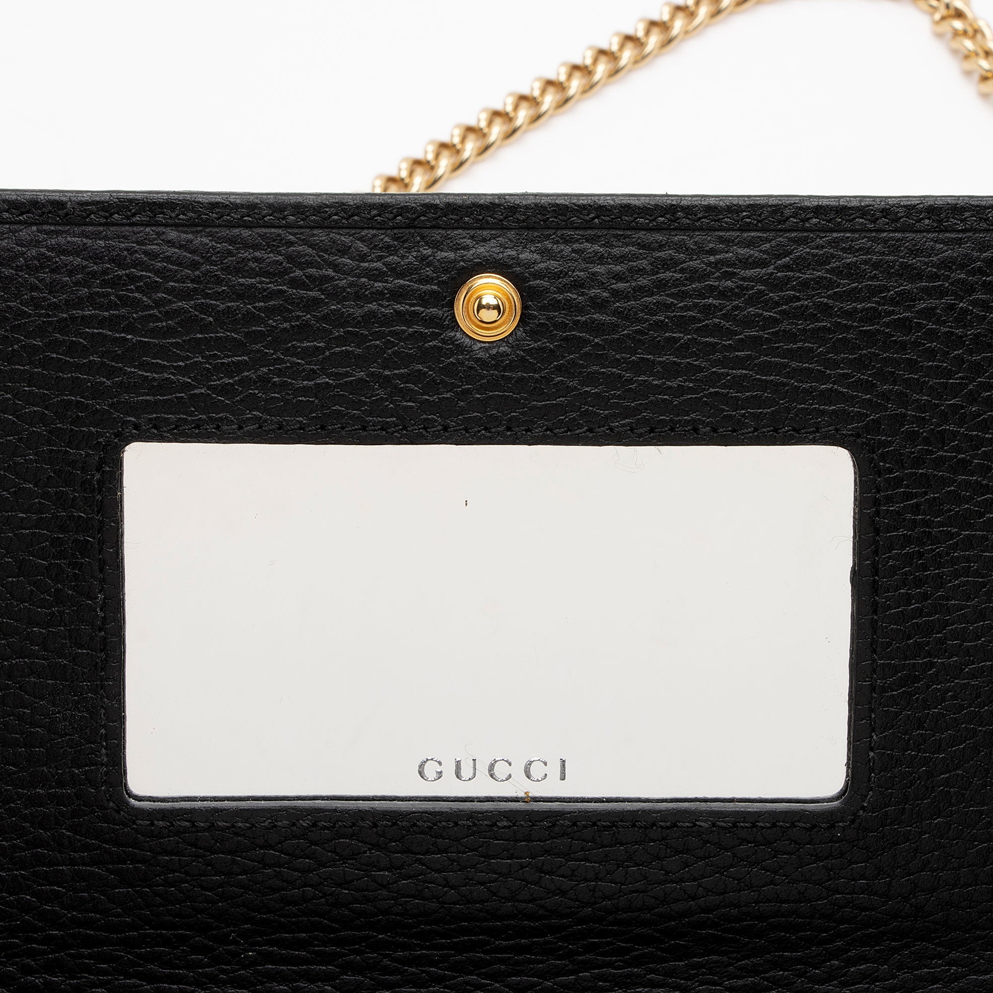 Gucci Leather GG Marmont Mini Chain Bag (SHF-x0poGV)