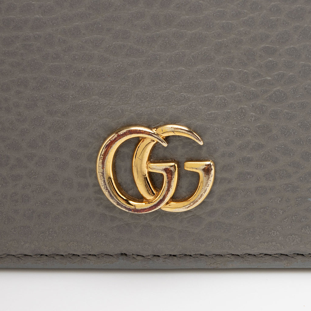 Gucci Leather GG Marmont Mini Chain Bag (SHF-xtqH5g)