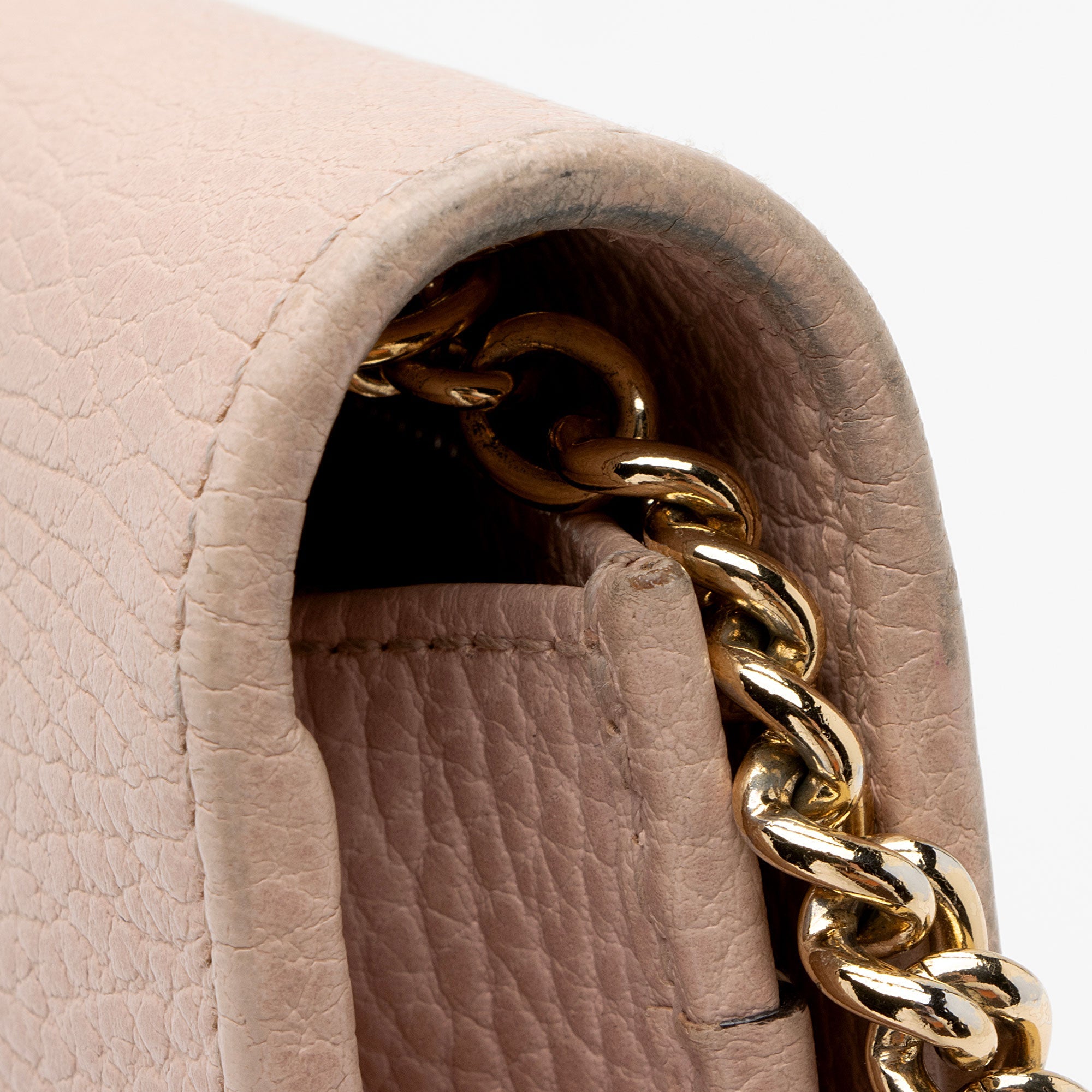 Gucci Leather GG Marmont Mini Chain Bag (SHF-bvCAjP)