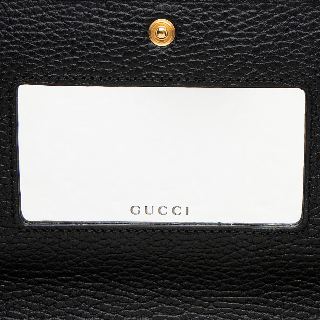 Gucci Leather GG Marmont Mini Chain Bag (SHF-srjOwr)
