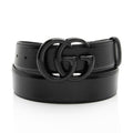 Gucci Leather GG Marmont Monochrome Belt - Size 36 / 90
