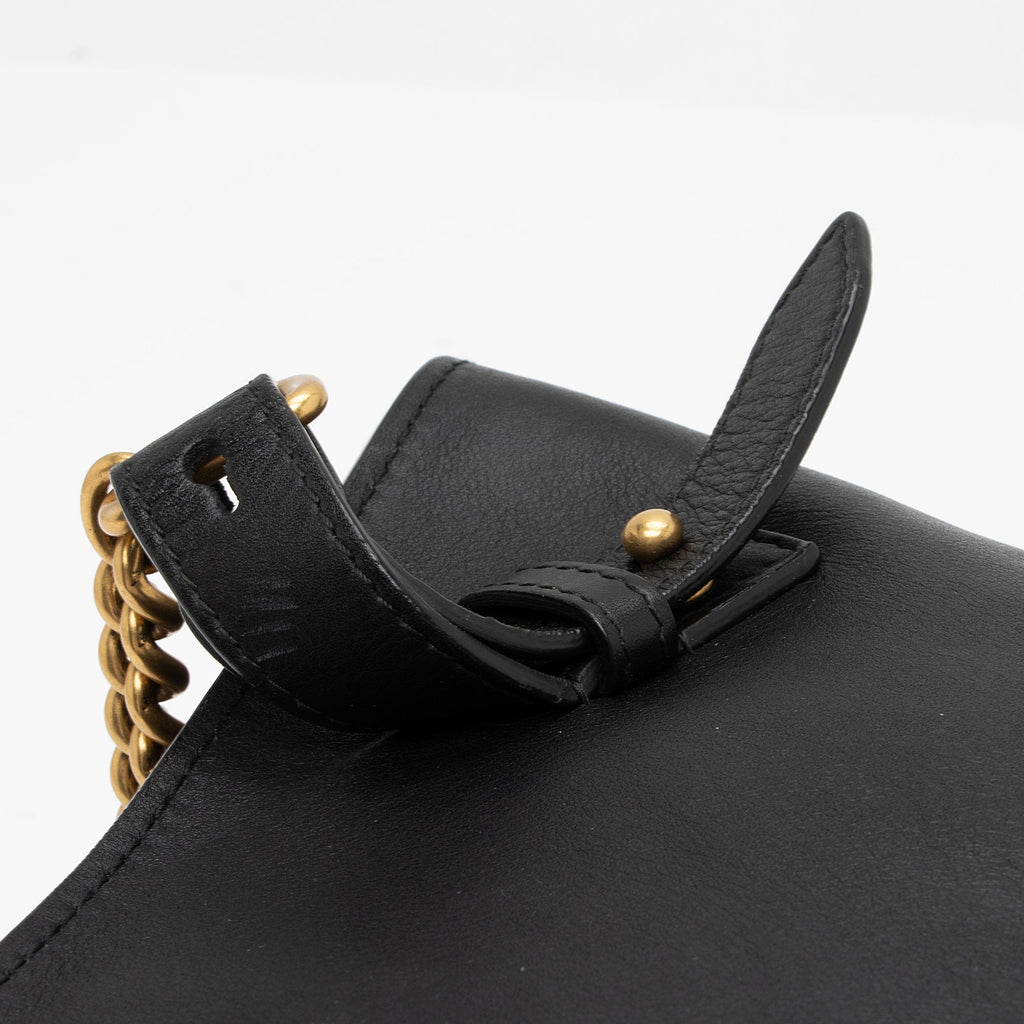 Gucci Leather GG Marmont Web Flap Chain Backpack (SHF-PyHHER)