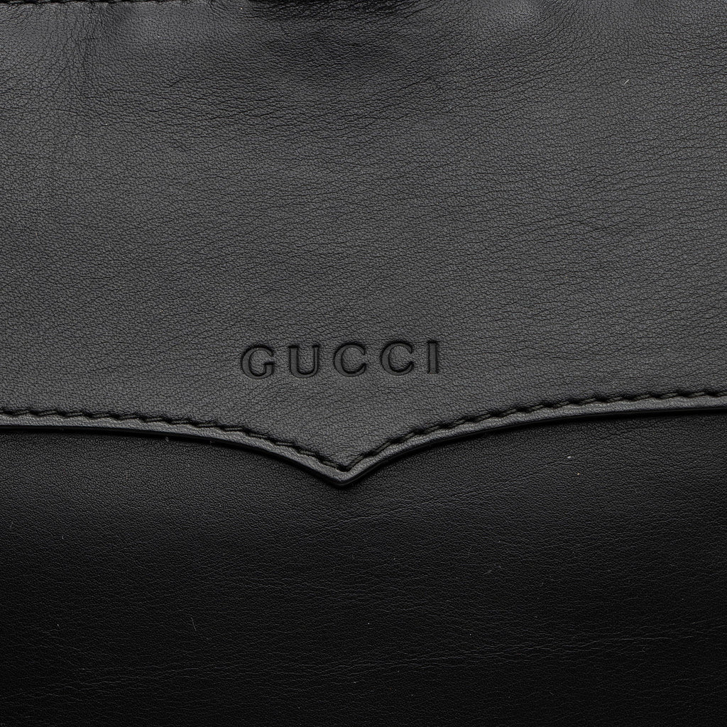 Gucci Leather GG Marmont Web Heart Star Flap Chain Backpack