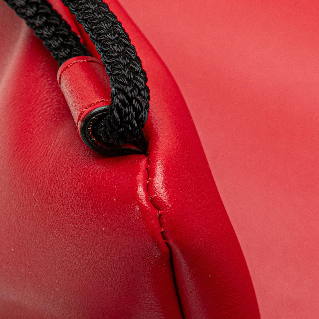 Gucci Leather Gucci Ghost Drawstring Backpack