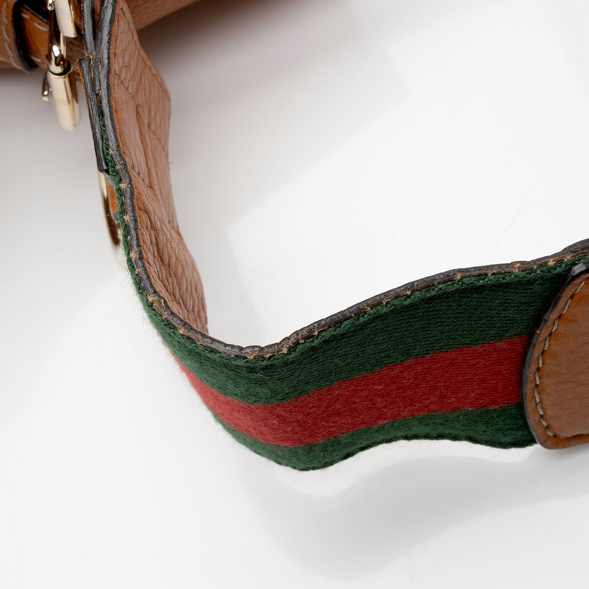 Gucci Leather Web Heritage Messenger Bag (SHF-8X47Lj)