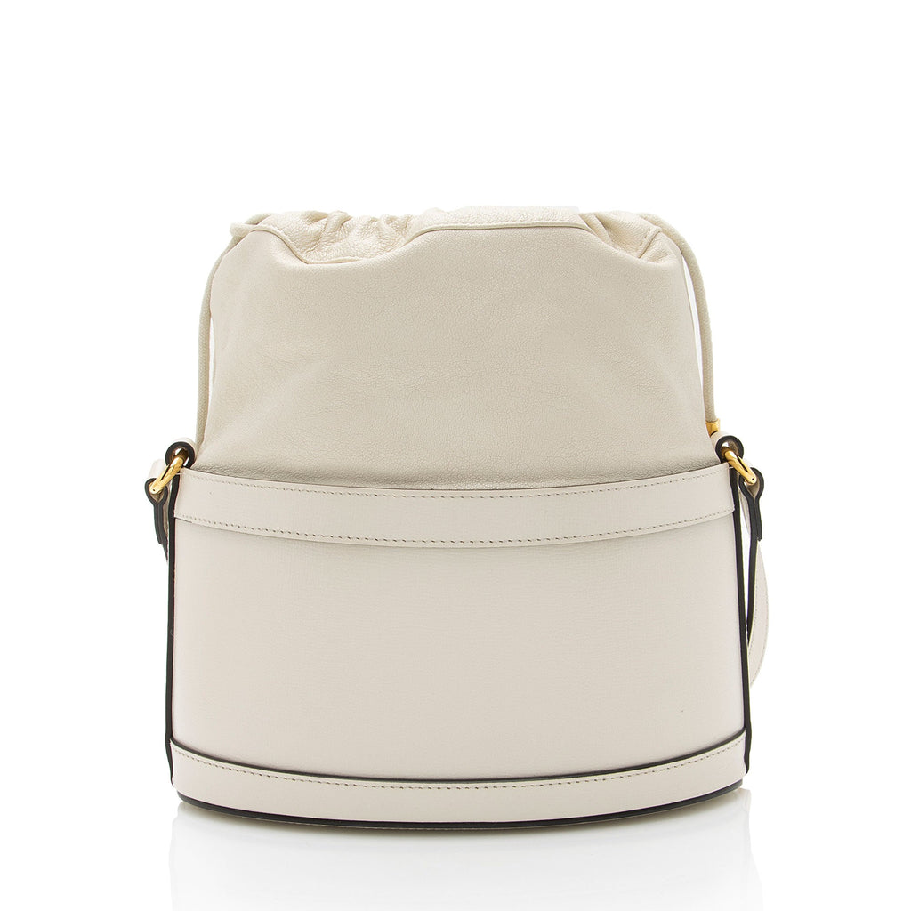 Gucci Leather Horsebit 1955 Drawstring Bucket Bag
