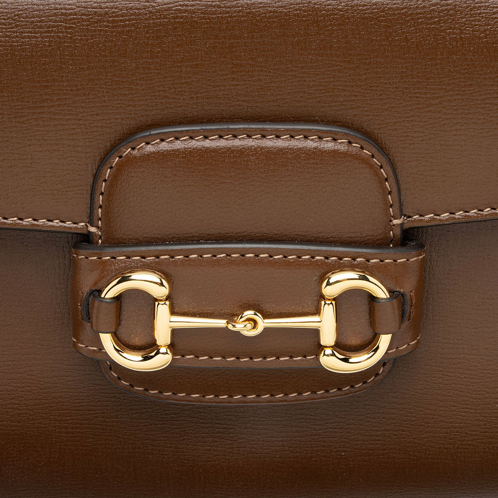 Gucci Leather Horsebit 1955 Mini Chain Top Handle