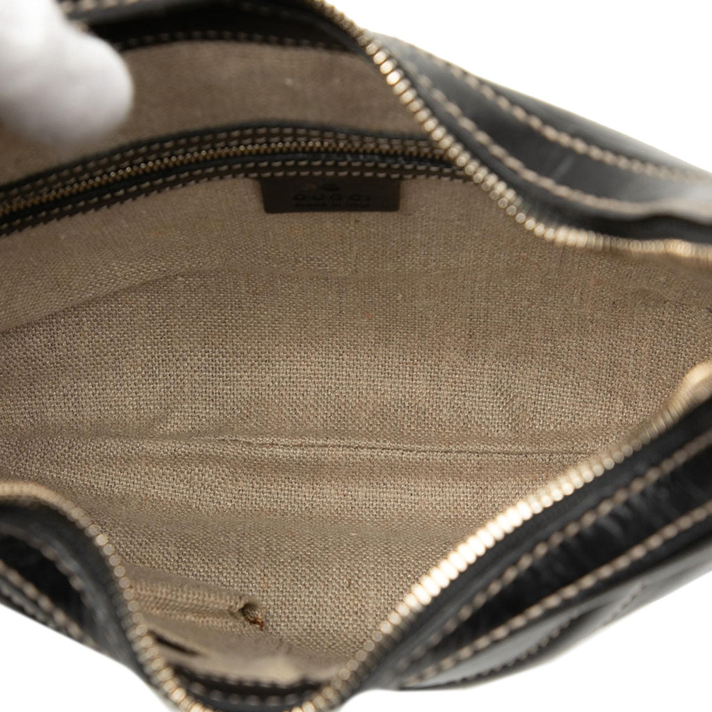 Gucci Leather Hysteria Crest Shoulder Bag