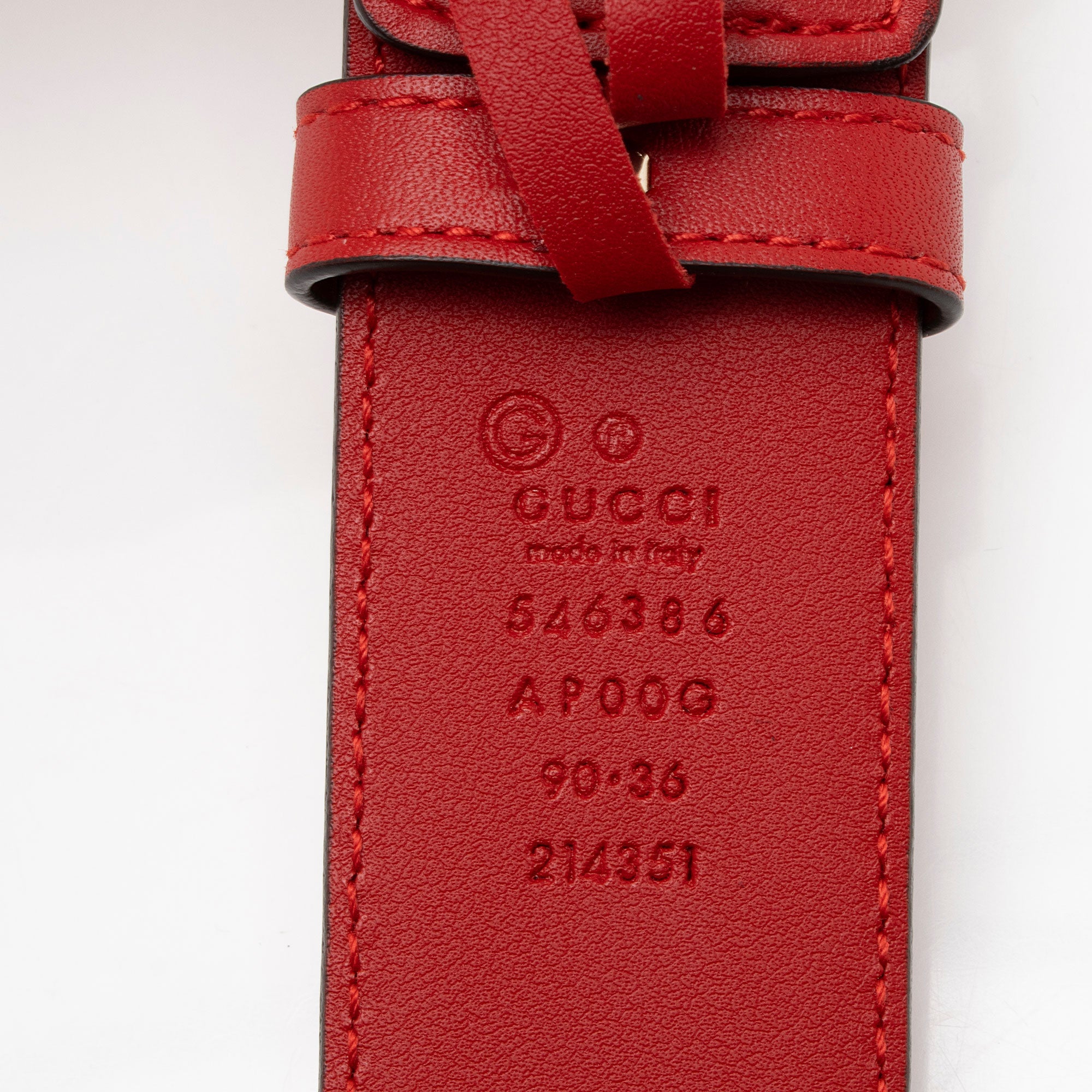Gucci Leather Interlocking G Belt - Size 36 / 90