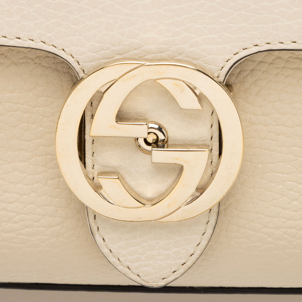 Gucci Leather Interlocking G Small Crossbody