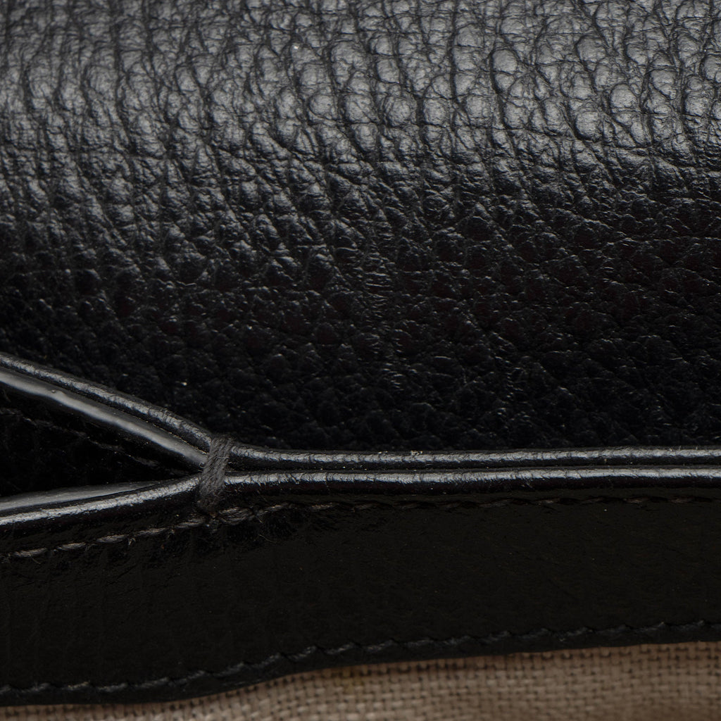 Gucci Leather Interlocking G Small Top Handle (SHF-WY9c47)