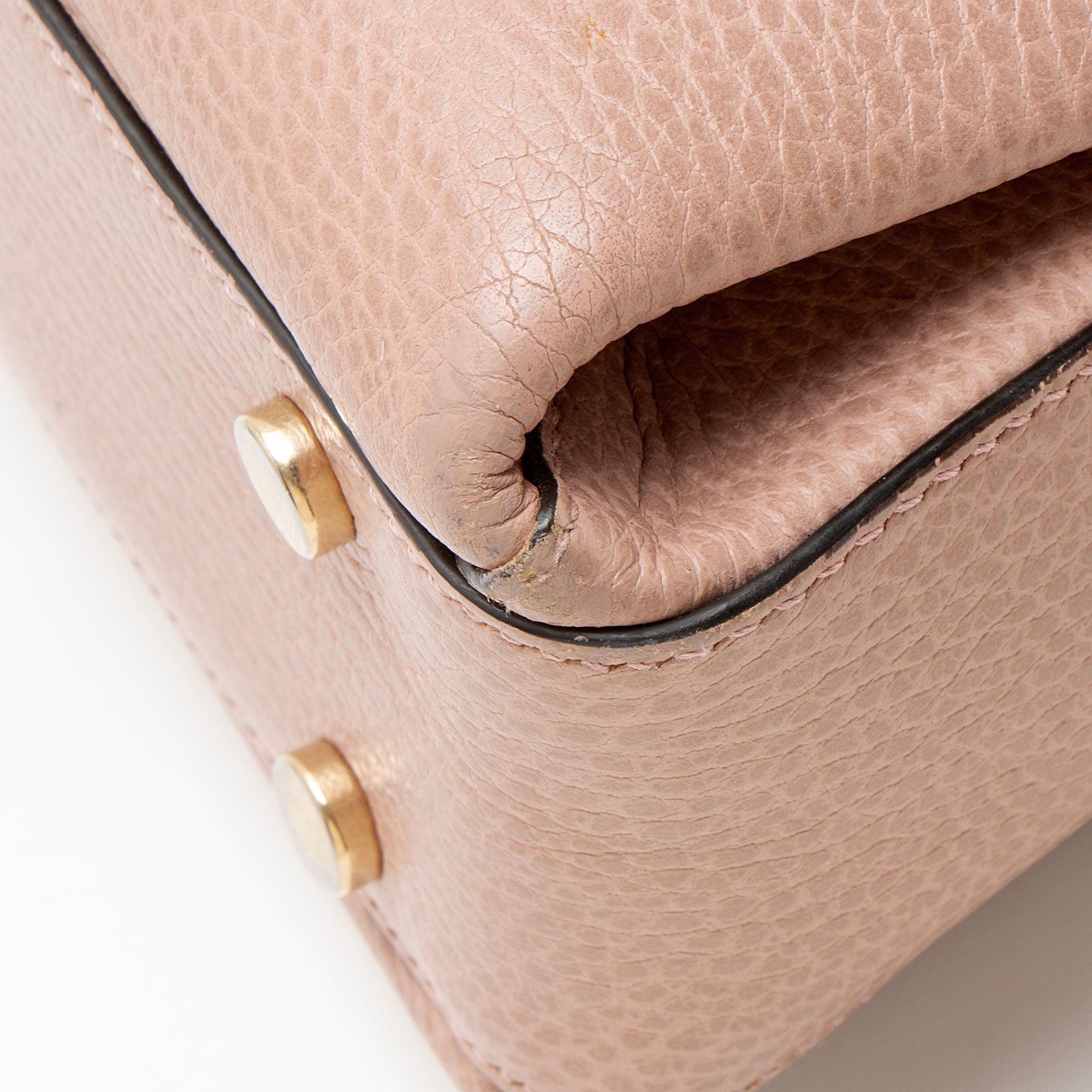 Gucci Leather Interlocking G Small Top Handle
