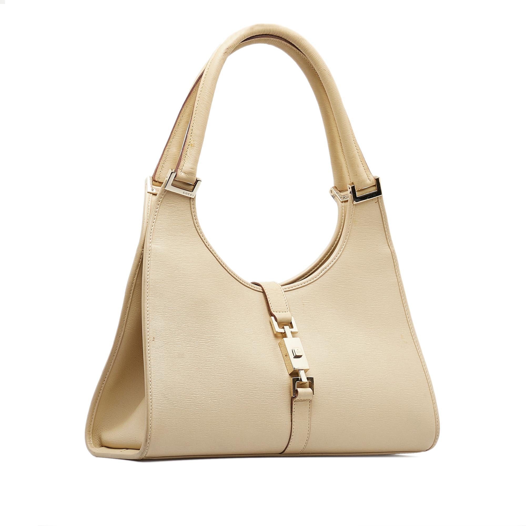 Gucci Leather Jackie Bardot (SHG-nnMyZA)