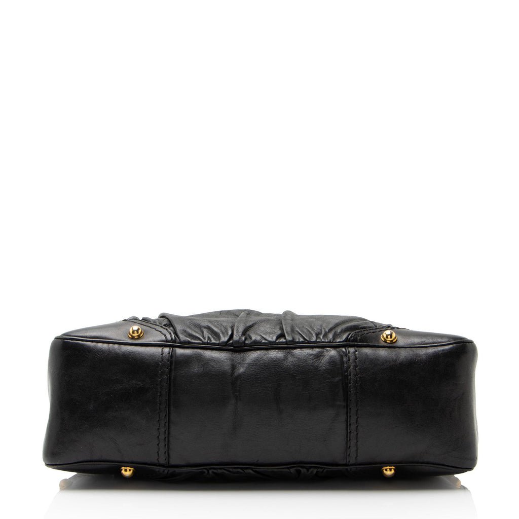 Gucci Leather Jockey Medium Hobo